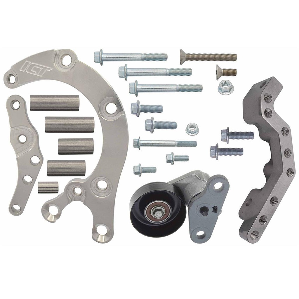 [ICT551137-LS74-2] Ict Billet - Ls Camaro - Low Mount 4- Rib A/C Compressor
