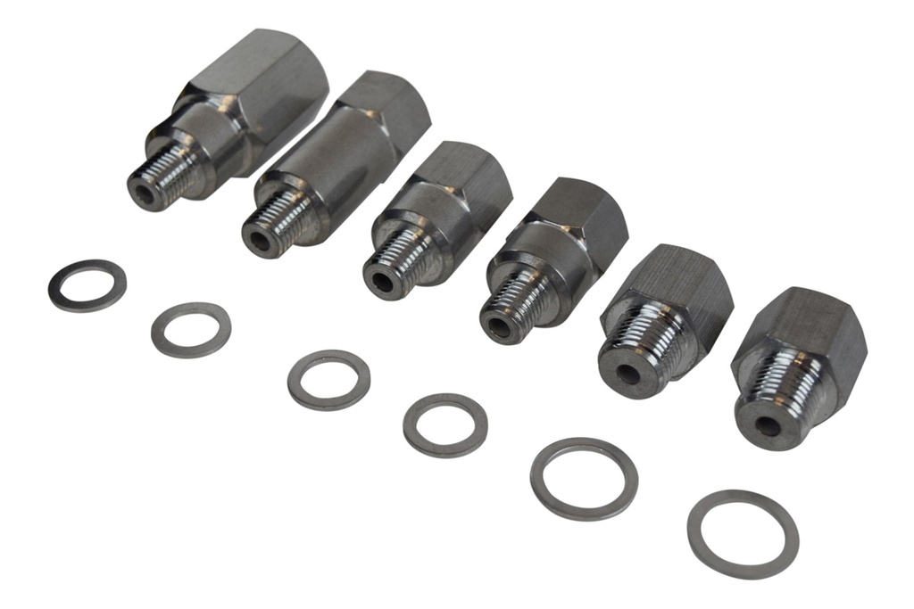 ICT Billet - Adapter Set Engine Oil & Coolant Sensor Gauge