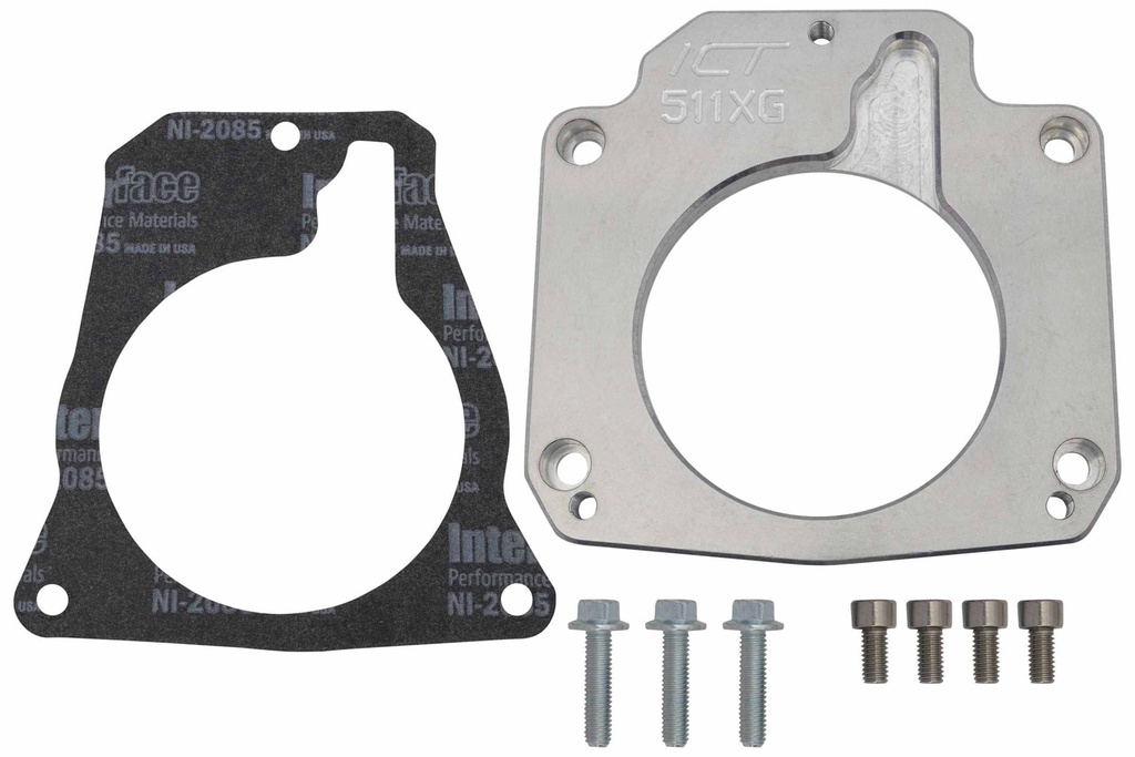 [ICT551511XG] Ict Billet - Throttle Body Adapter Ls 3 4 Bolt To Ls1 3 Bolt