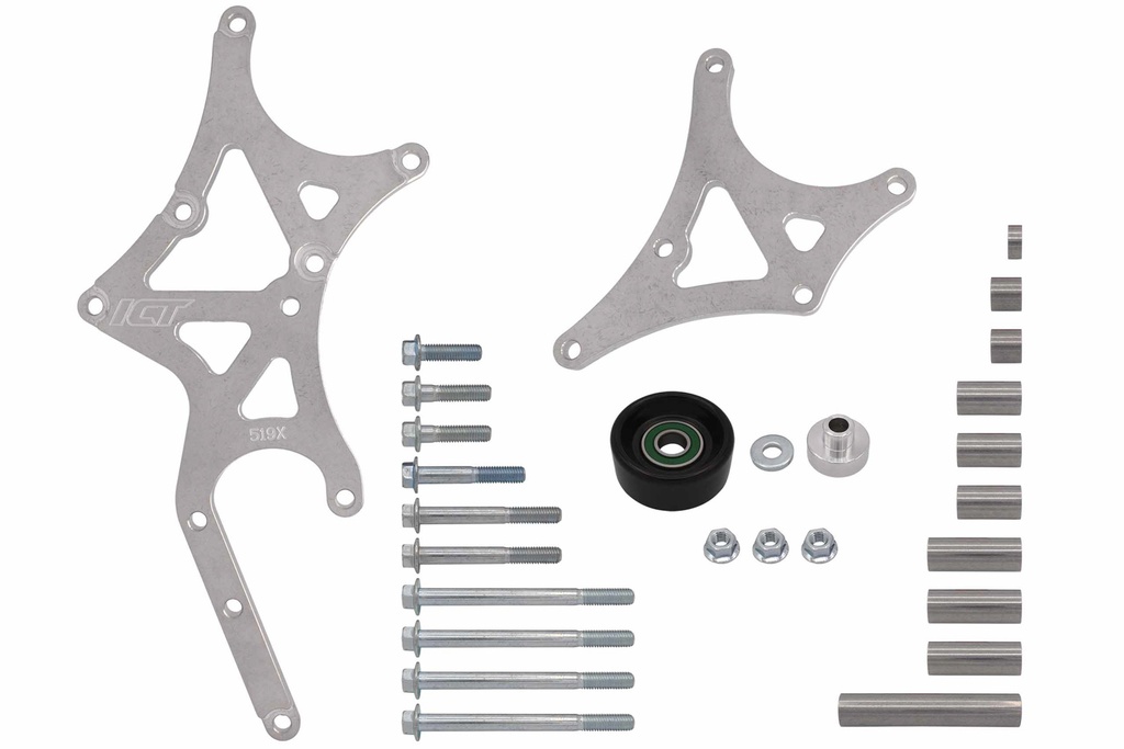 [ICT551519X-3] Ict Billet - Ls Truck Alternator And Power Steering Kit Drive