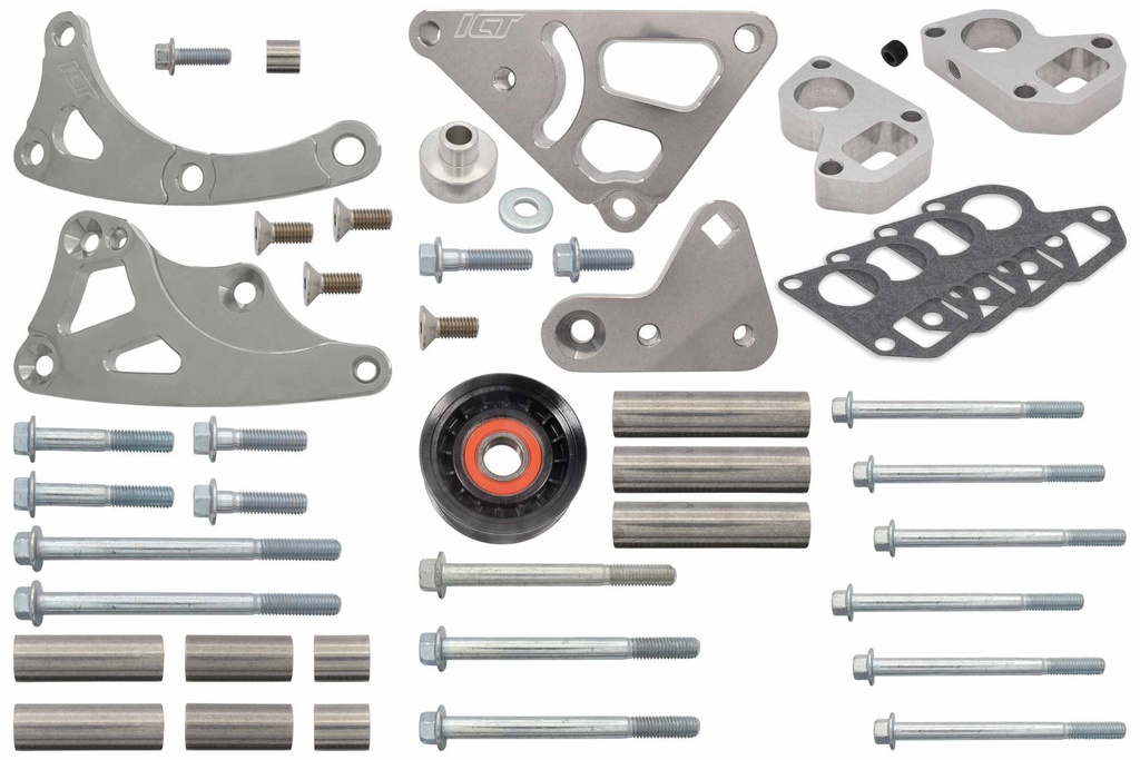 [ICT551573LS0WP-3] ICT Billet - Truck Turbo Alternator Bracket Kit