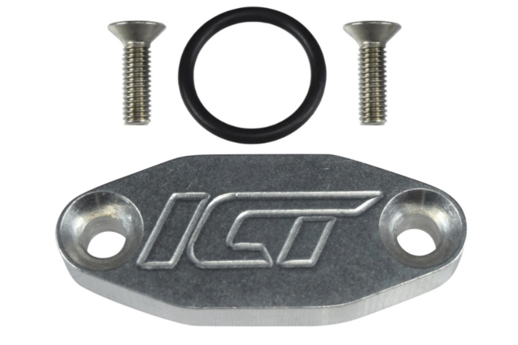 [ICT551621] Ict Billet - Oil Port Adapter Cooler Delete Block Off Plate