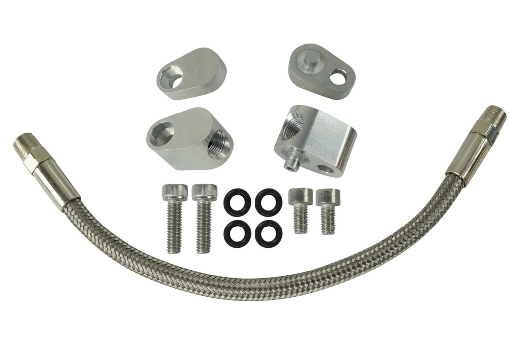 ICT Billet - LS Coolant / Steam Port Crossover Hose Kit