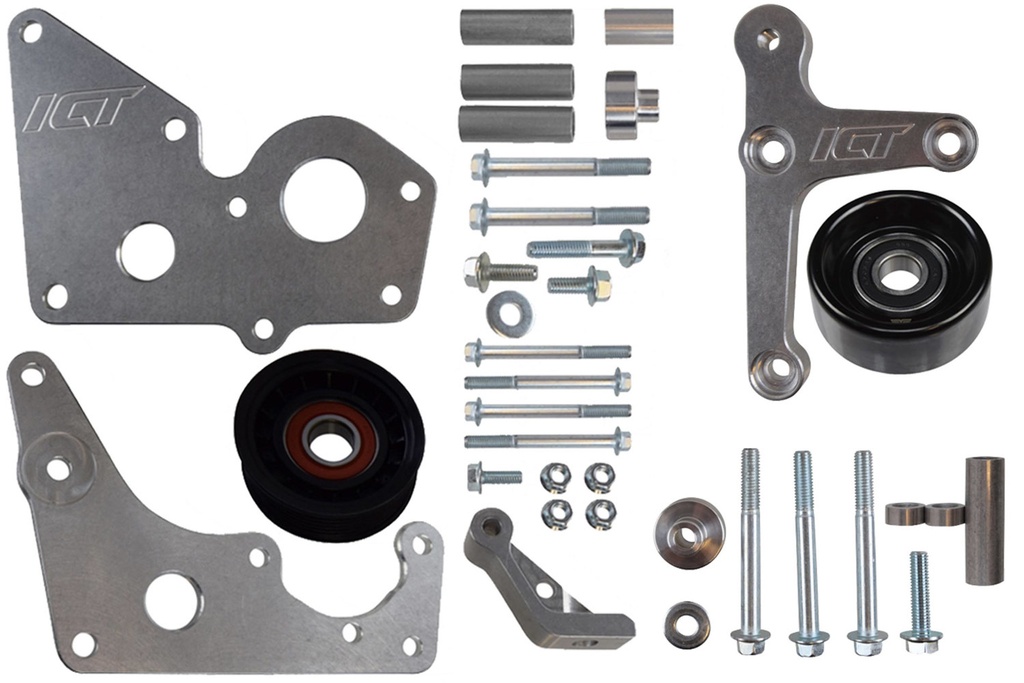 [ICT551769-1] Ict Billet - Ls Corvette Low Mount Alternator/Power Steerin