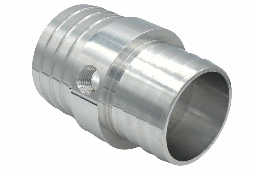 [ICTAN627-21X125] ICT Billet - 1-1/4 To 1-1/2 Hose W/ 1/8NPT Steam Port Adapt
