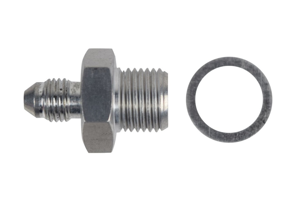 [ICTAN816-04-M16] ICT Billet - Turbo Oil Supply Adapter Port M16-1.5 to -4AN