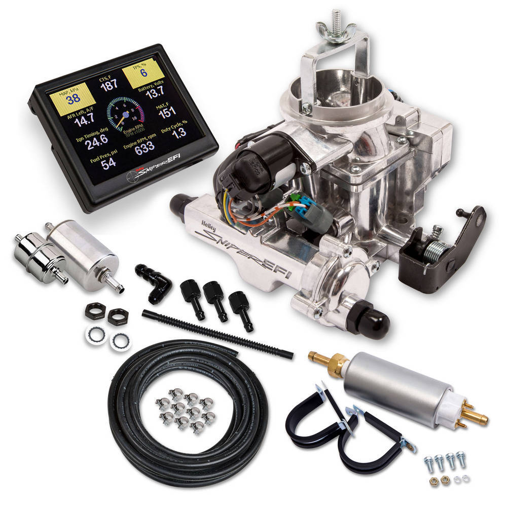 [HLY550-858K] Holley - Sniper Efi Bbd Jeep Cj Master Kit Shiny Finish