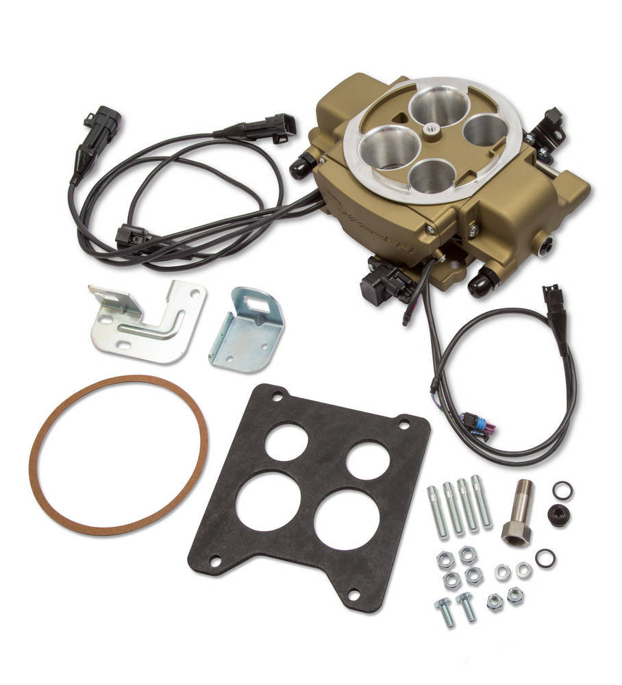 [HLY550-869] Holley - Sniper Efi Quadrajet Kit Gold Finish