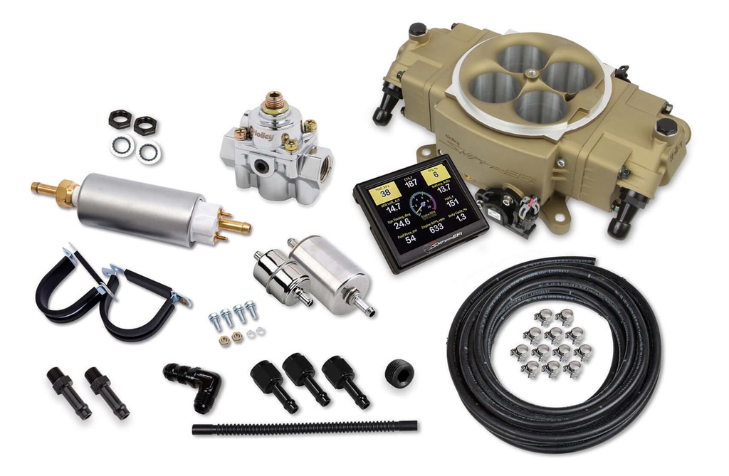 [HLY550-872K] Holley - Stealth Efi 4150 Master Kit - Gold Finish