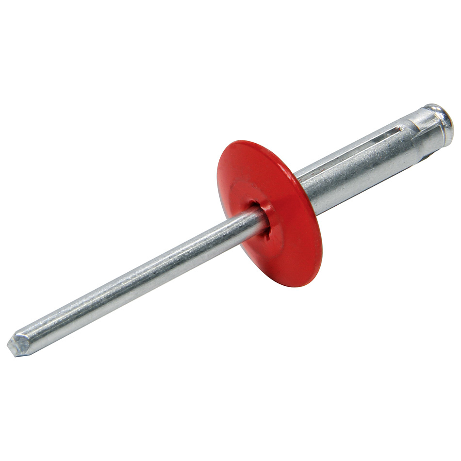 [ALL18062] Allstar Performance - Lg Hd Rivet 250Pk Red Flange Type Alum Mandrel
