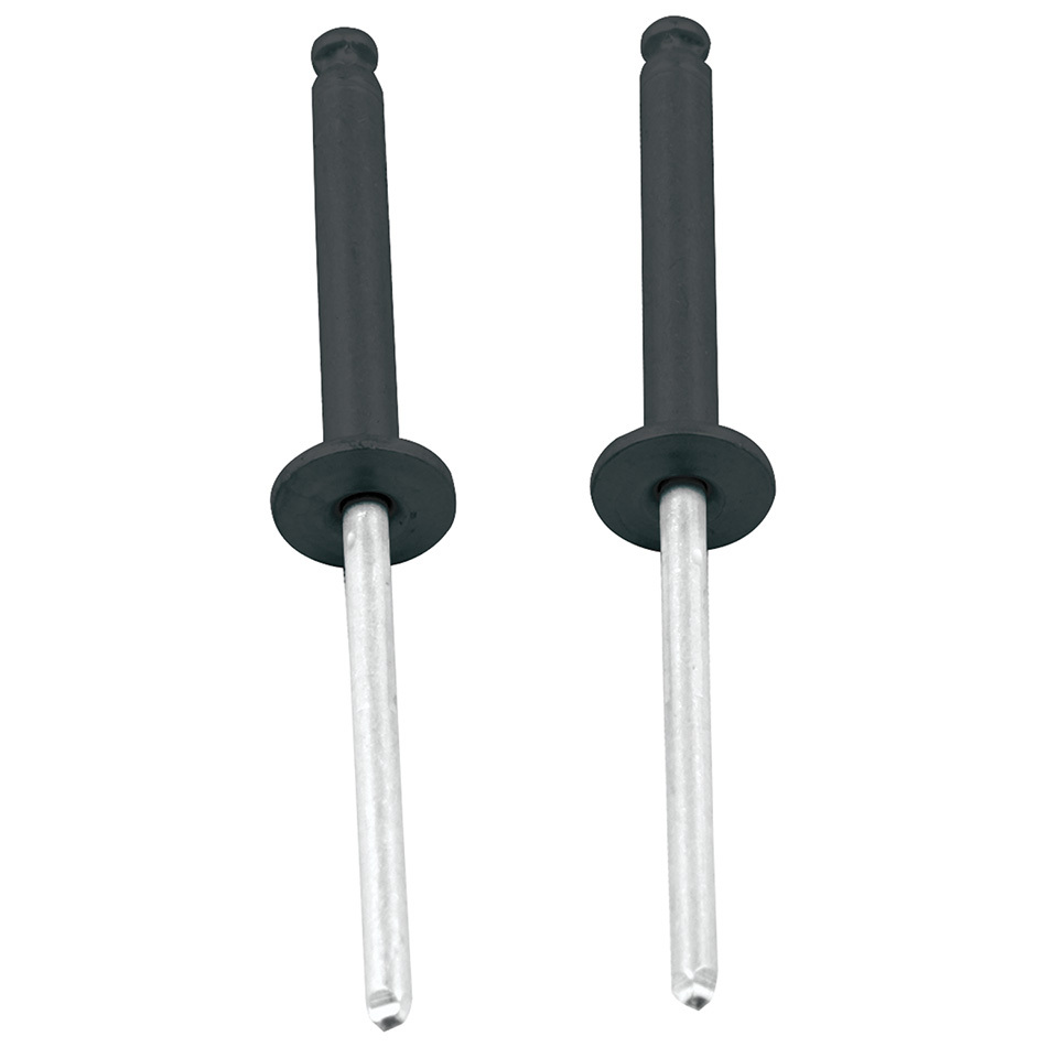 [ALL18099] Allstar Performance - 1/8in Alum Rivet Black 100pk Flange Type