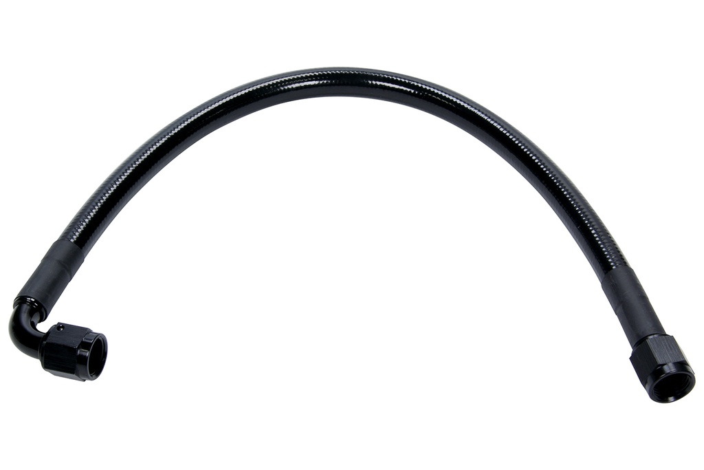 Allstar Performance - Coated Braided Line 18in #6 Hose -6 Str/-6 90 Deg