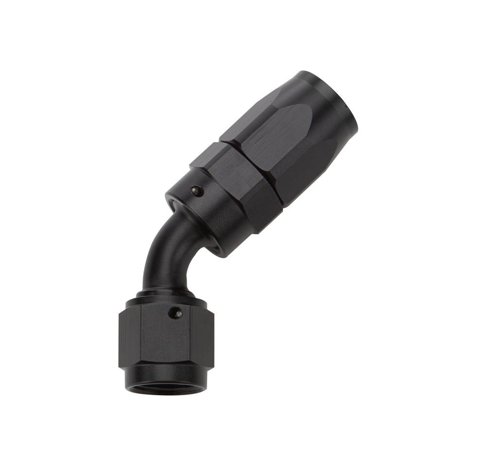 Allstar Performance - Reusable Hose End Black 45 Deg Elbow -6