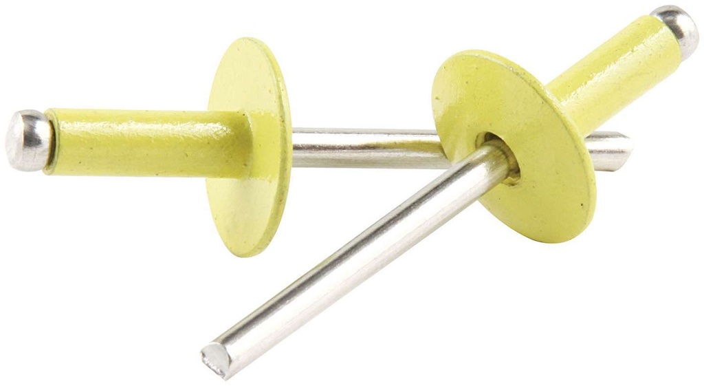 [ALL18181] Allstar Performance - Lg Hd Rivet Yellow Alum 250pk