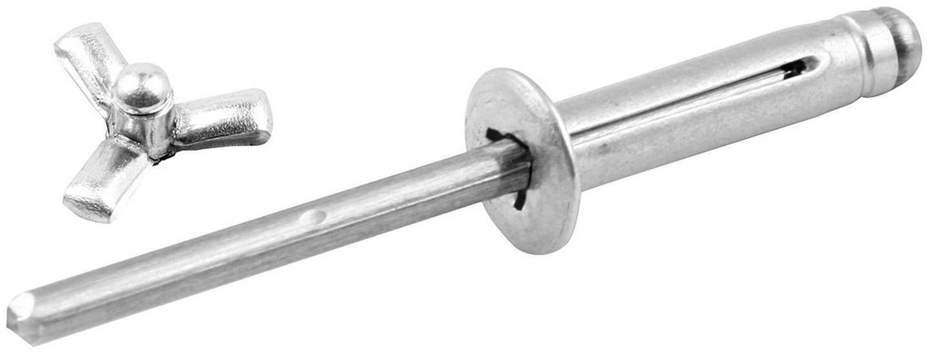 [ALL18184] Allstar Performance - Sm Hd Rivet 250Pk Silver Flange Type Alum Mandrel