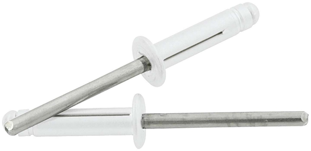 [ALL18185] Allstar Performance - Md Hd Rivet 250Pk Silver Flange Type St Mandrel