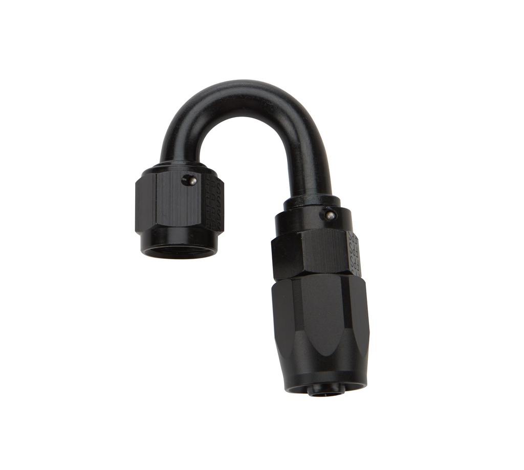 Allstar Performance - Reusable Hose End Black 180 Deg Elbow -6