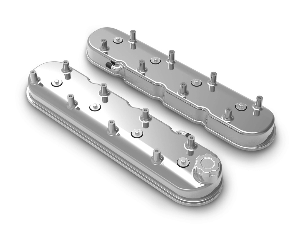 [HLY241-111] Holley - GM LS Tall Valve Cover Set - Polished
