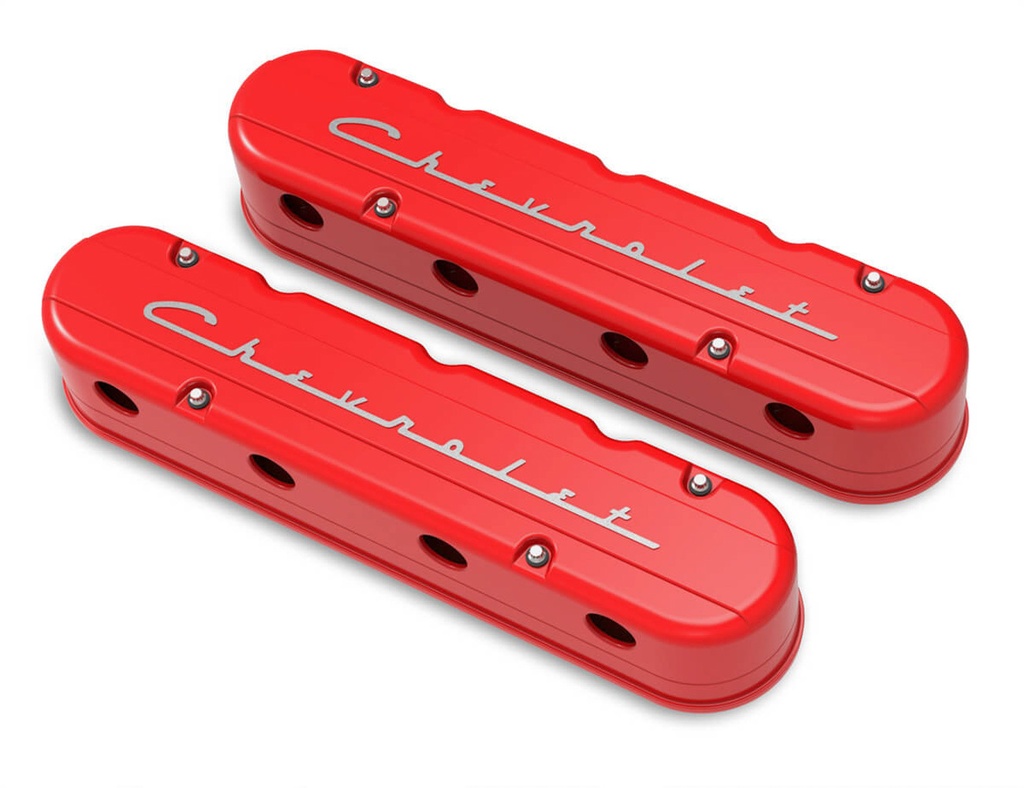 [HLY241-179] Holley - Valve Cover Set 2-Piece GM LS w/Chevrolet Logo