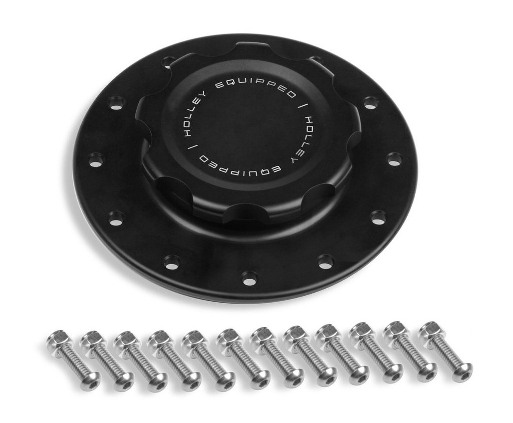 [HLY241-227] Holley - Alm Fuel Cell Cap & Bung W/12 Bolt Flange