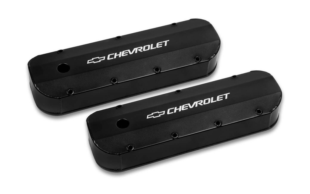 [HLY241-279] Holley - Bbc Billet Rail Fab. Alm Valve Covers W/.125 Hole