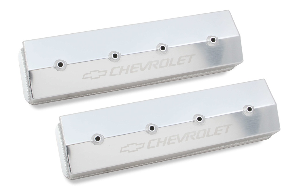 [HLY241-285] Holley - SBC Billet Rail Fab. Alm Valve Covers Wo/Hole