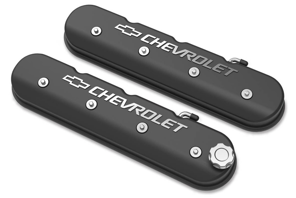 [HLY241-402] Holley - LS Series Valve Covers W/Bowtie Chevrolet Logo