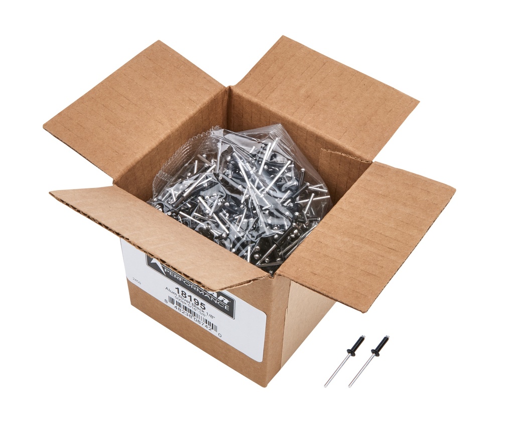 Allstar Performance - 1/8in Alum Rivet Black 500pk 5/16in-3/8in