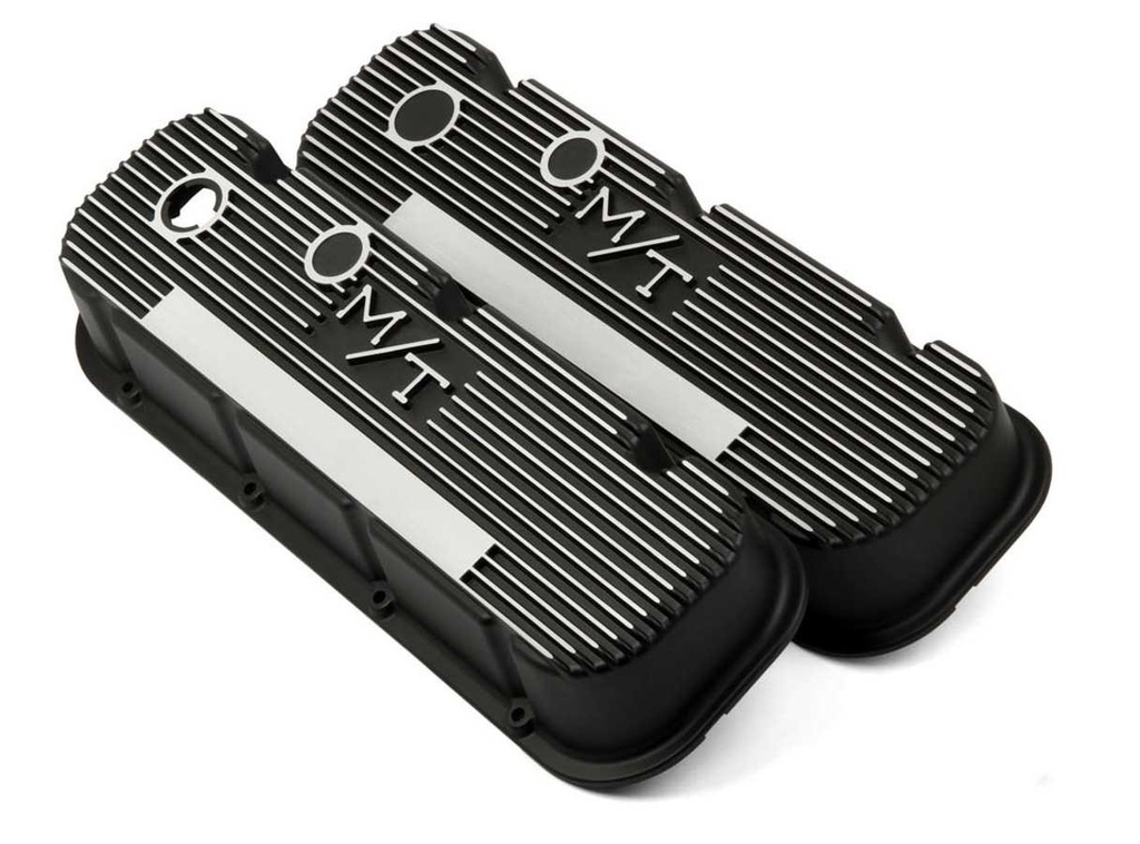 [HLY241-85] Holley - BBC M/T Valve Cover Set - Black Krinkle