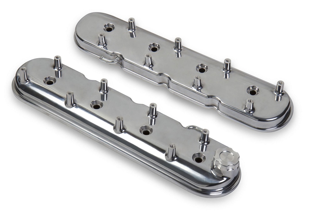 [HLY241-90] Holley - Gm Ls1 Valve Cover Set - Polished