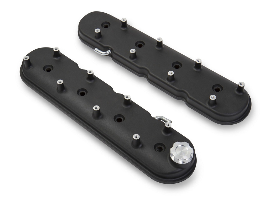 [HLY241-91] Holley - Gm Ls1 Valve Cover Set Black Krinkle Finish