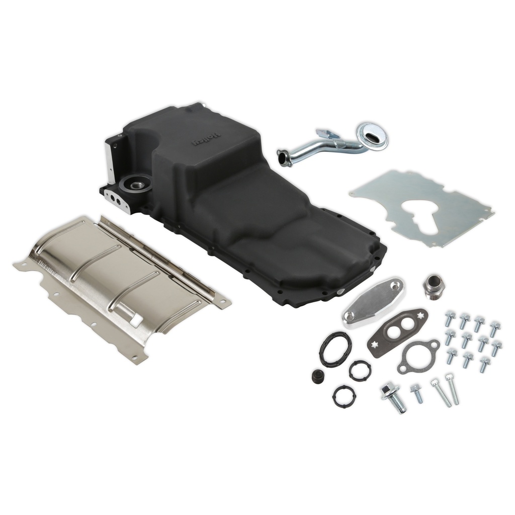 [HLY302-20BK] Holley - Gm Gen V Lt Oil Pan Swap Kit - Black Finish