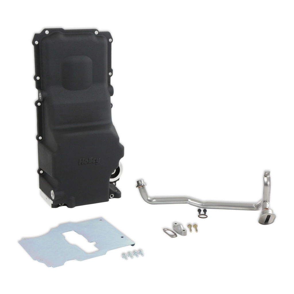 [HLY302-3BK] Holley - Retro Fit Oil Pan GM LS Engine Swap - Black