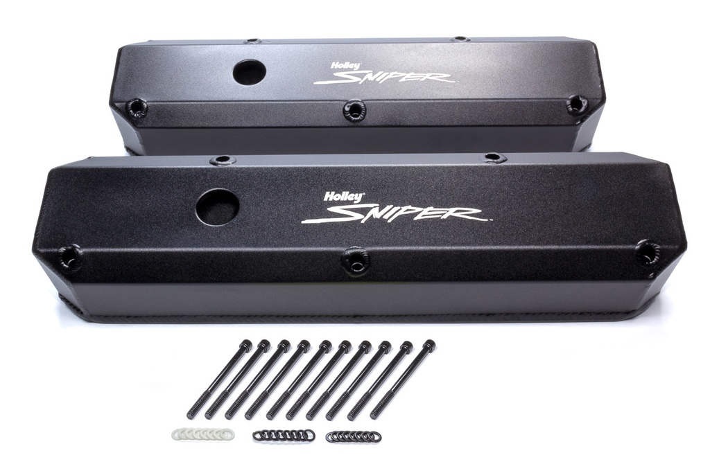 [HLY890003B] Holley - Sniper Fabricated Valve Covers Sbm Tall 64-91