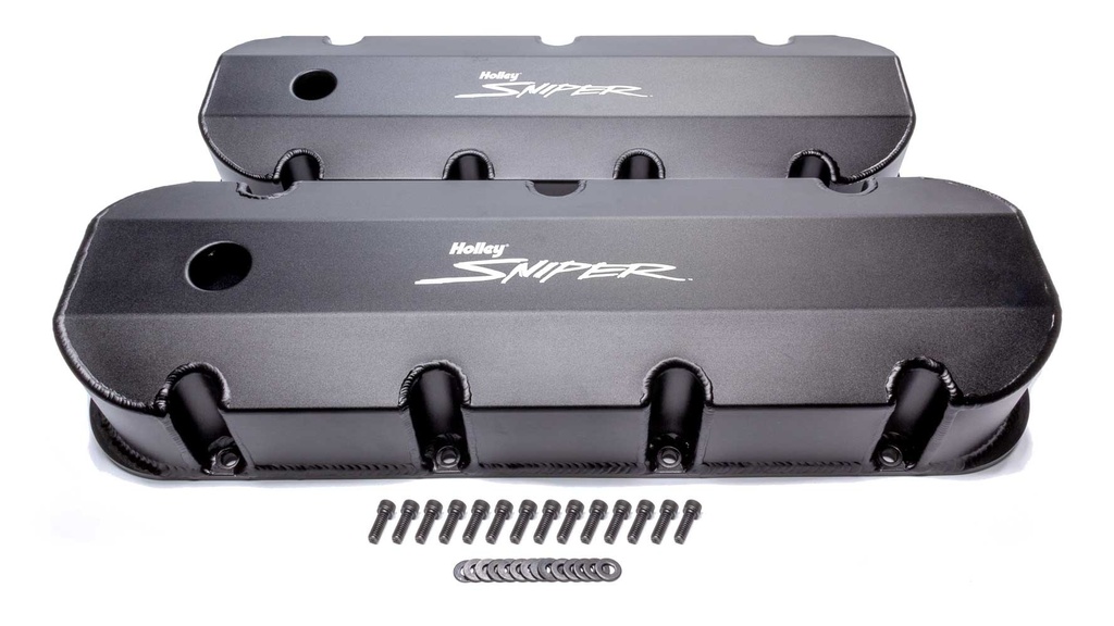 [HLY890004B] Holley - Sniper Fabricated Valve Covers  Bbc Tall