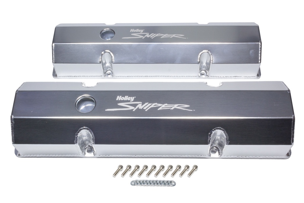[HLY890010] Holley - Sniper Fabricated Valve Covers SBC Tall