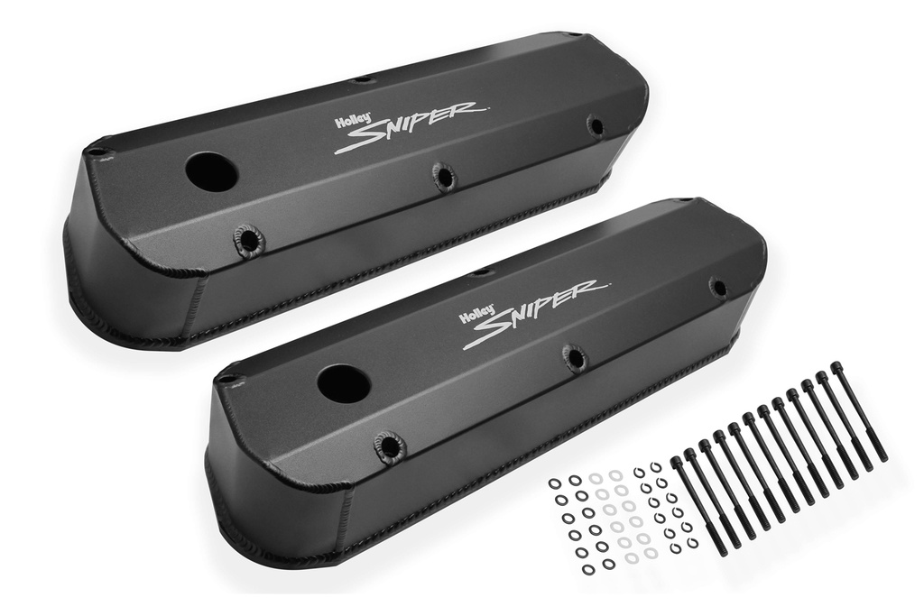 [HLY890012B] Holley - Sniper Fabricated Valve Covers SBF Tall