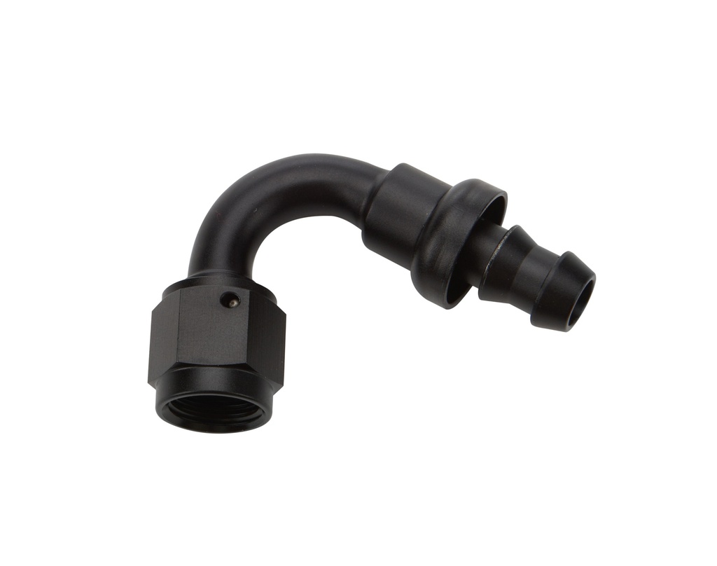 Allstar Performance - Pushlock Hose End Black 120 Deg Elbow -6