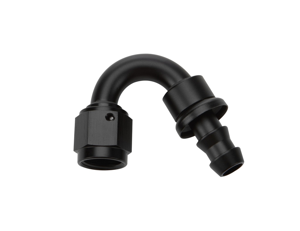Allstar Performance - Pushlock Hose End Black 150 Deg Elbow -6