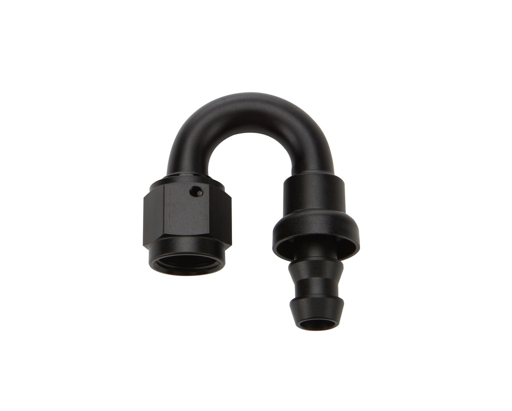 Allstar Performance - Pushlock Hose End Black 180 Deg Elbow -6