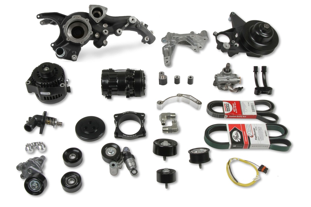 [HLY20-220BK] Holley - Premium Mid-Mount Acc System GM LT1/LT4 Gen-5
