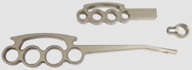 [IDI2500300060] Ididit - Billet Lever Kit Gold Anodized Grip Style