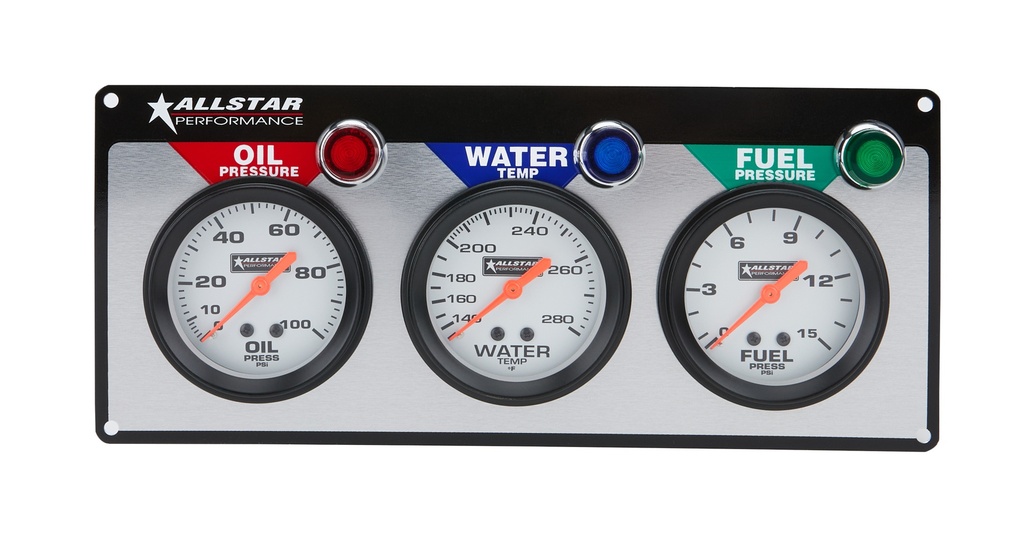 Allstar Performance - 3 Gauge Panel ALL OP/WT/FP