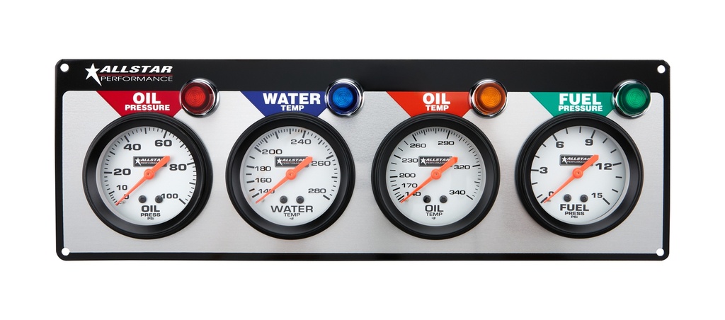 Allstar Performance - 4 Gauge Panel ALL OP/WT/OT/FP