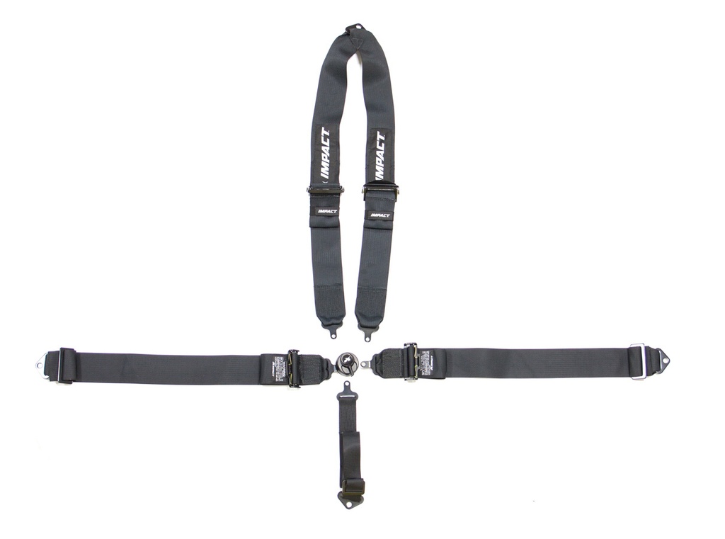 [IMP57941111] Impact Racing - 5-Pt Wizard Harness V-Type Shoulder P/D Grey