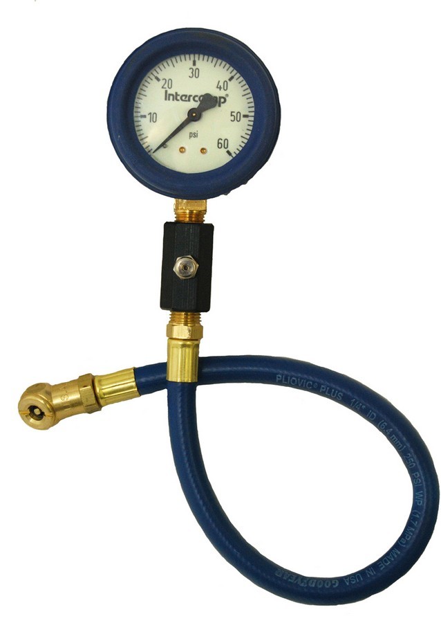 [INT360070] Intercomp - Deluxe Air Gauge 2.5in 0-60 Glow-In Dark