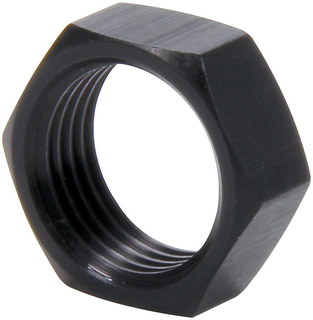 Allstar Performance - 10pk 3/4-16 LH Alum Jam Nut Thin OD Black