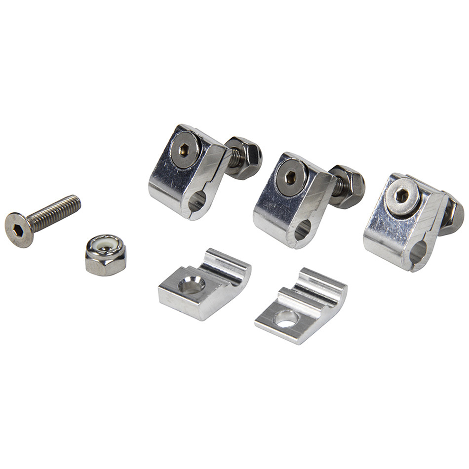 Allstar Performance - 2pc Alum Line Clamps 3/16in 4pk
