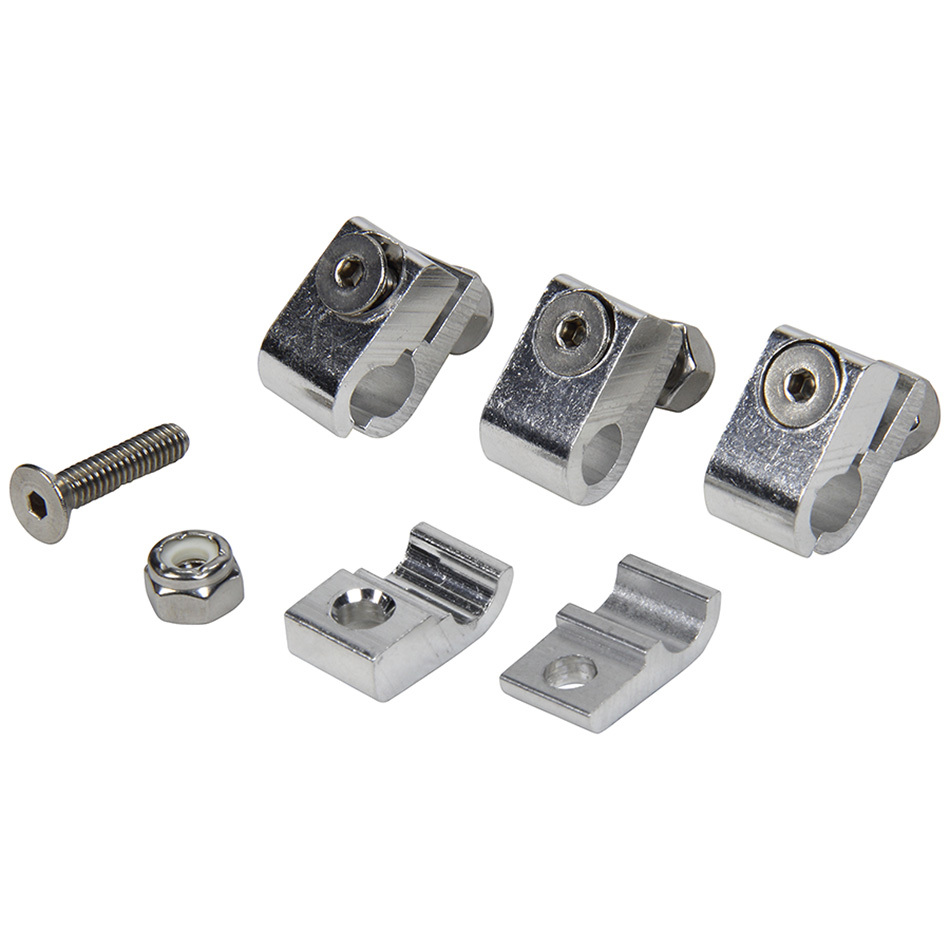 Allstar Performance - 2pc Alum Line Clamps 1/4in 4pk
