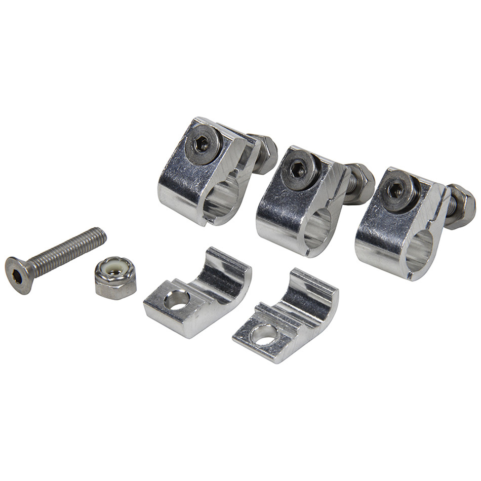 [ALL18323] Allstar Performance - 2pc Alum Line Clamps 3/8in 4pk